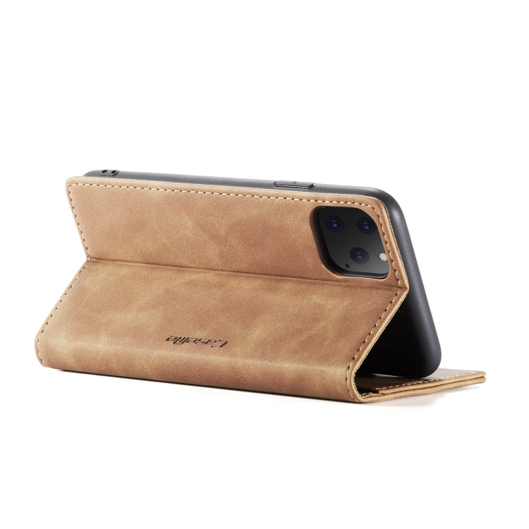 CaseMe-013 Multifunctional Horizontal Flip Leather Case with Card Slot & Holder & Wallet for iPhone 11 Pro(Brown) - free shipping - PMC Jewellery - Order now!