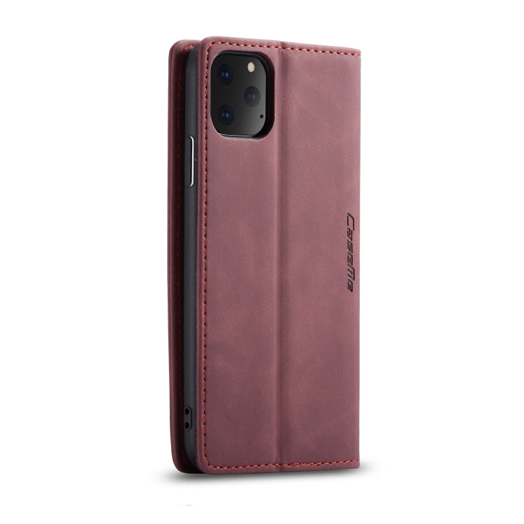 CaseMe-013 Multifunctional Horizontal Flip Leather Case with Card Slot & Holder & Wallet for iPhone 11 Pro(Wine) - free shipping - PMC Jewellery - Order now!