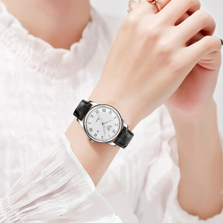 SKMEI 9058 Multifunctional Outdoor Fashion Waterproof Silver Shell Quartz Wrist Watch (Women Style Silver Face Black Strap) - free shipping - PMC TechLife - Order now!