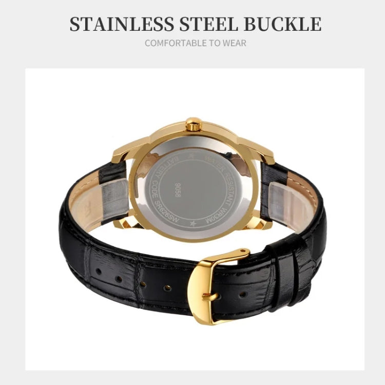 SKMEI 9058 Multifunctional Outdoor Fashion Waterproof Silver Shell Quartz Wrist Watch (Women Style Silver Face Black Strap) - free shipping - PMC TechLife - Order now!