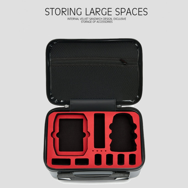 ls-S004 Portable Waterproof Drone Handbag Storage Bag for DJI Mavic Mini 2(Black + Red Liner) - Carry Cases & Bags by PMC TechLife | Online Shopping South Africa | PMC TechLife | Buy Now Pay Later Mobicred