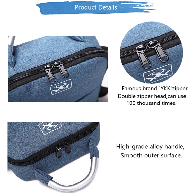 Portable Waterproof Drone Shoulder Storage Bag for DJI Mavic Mini 2(Blue) - Backpacks & Bags by PMC TechLife | Online Shopping South Africa | PMC TechLife | Buy Now Pay Later Mobicred