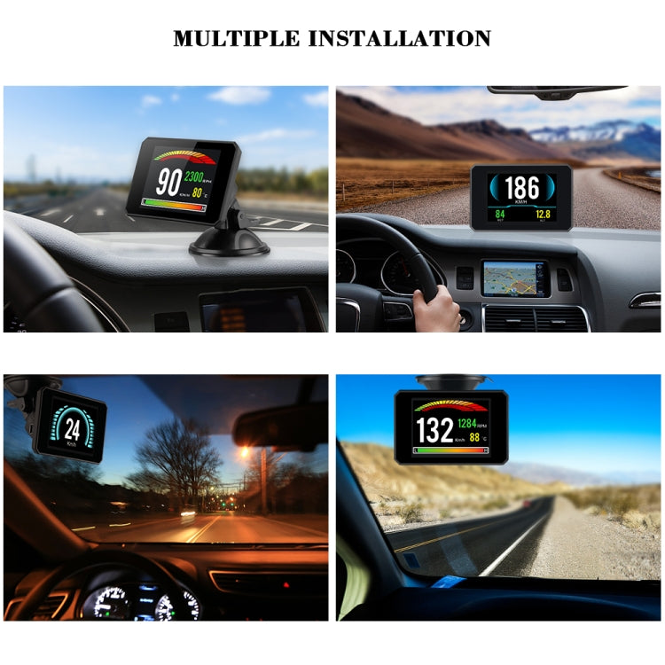 P16 Car HUD Head-up Display OBD2 Fault Code Elimination - Head Up Display System by PMC TechLife | Online Shopping South Africa | PMC TechLife | Buy Now Pay Later Mobicred