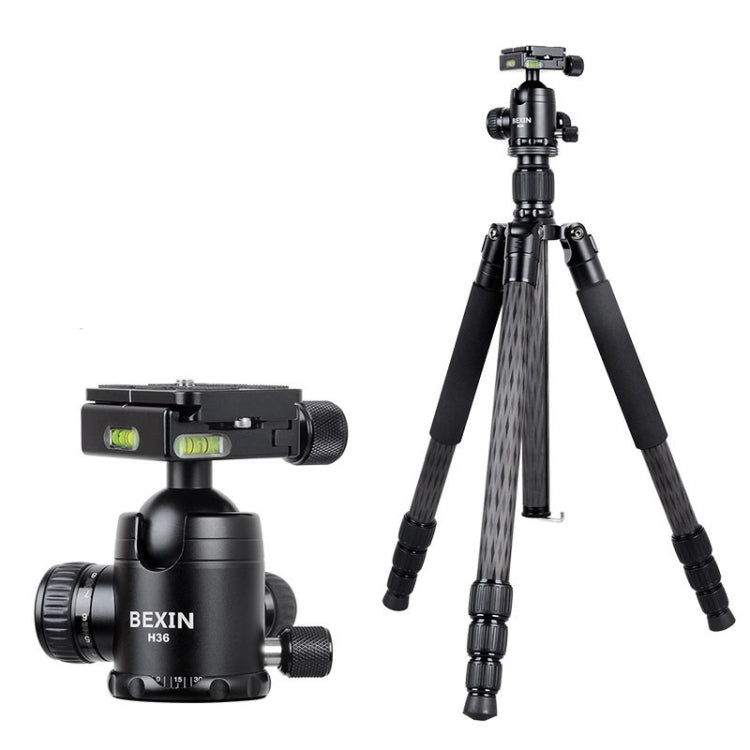 BEXIN W284C H36 Carbon Fiber Professional Photo Tripod for DSLR Camera - free shipping - PMC TechLife - Order now!