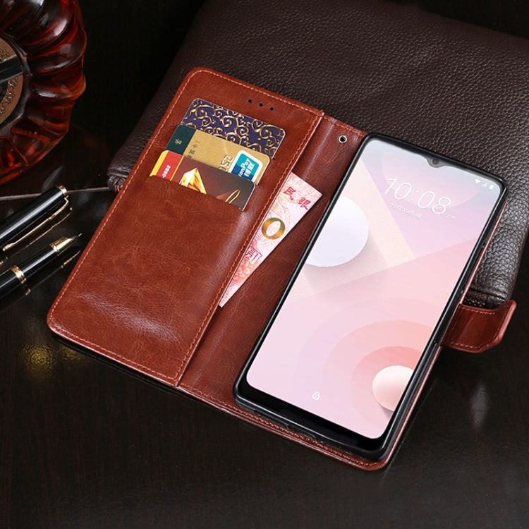 For HTC Desire 20+ idewei Crazy Horse Texture Horizontal Flip Leather Case with Holder & Card Slots & Wallet(Red) - free shipping - PMC Jewellery - Order now!