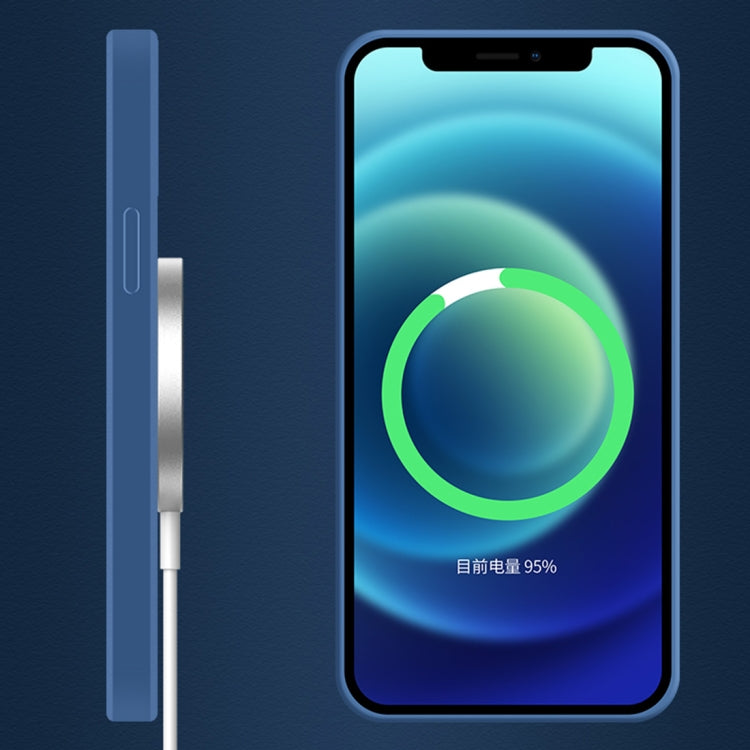 For iPhone 12 Pro Silicone Full Coverage Shockproof Magsafe Case(White) - iPhone 12 / 12 Pro Cases by PMC TechLife | Online Shopping South Africa | PMC TechLife