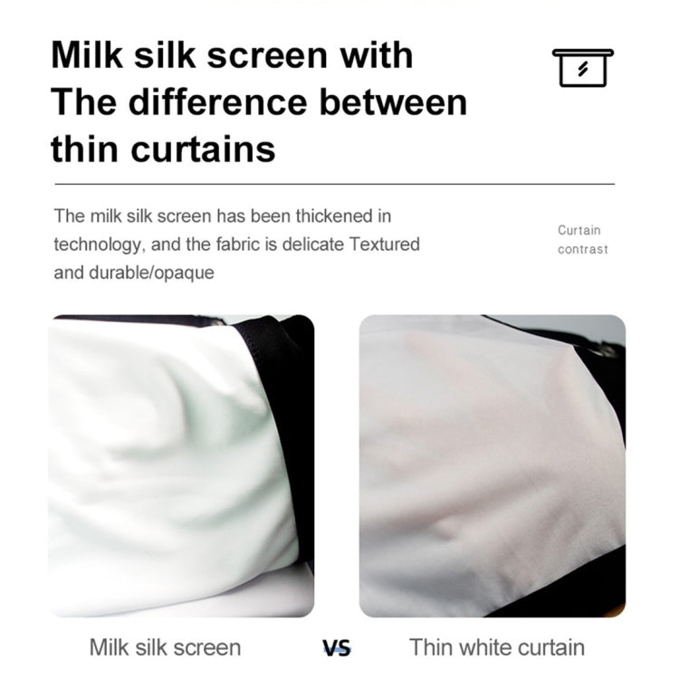 Folding Milk Silk Polyester Projector Film Curtain, Size:120 inch (16:9) Projection Area: 266 x 148cm - Film Curtains by PMC Jewellery | Online Shopping South Africa | PMC Jewellery | Buy Now Pay Later Mobicred
