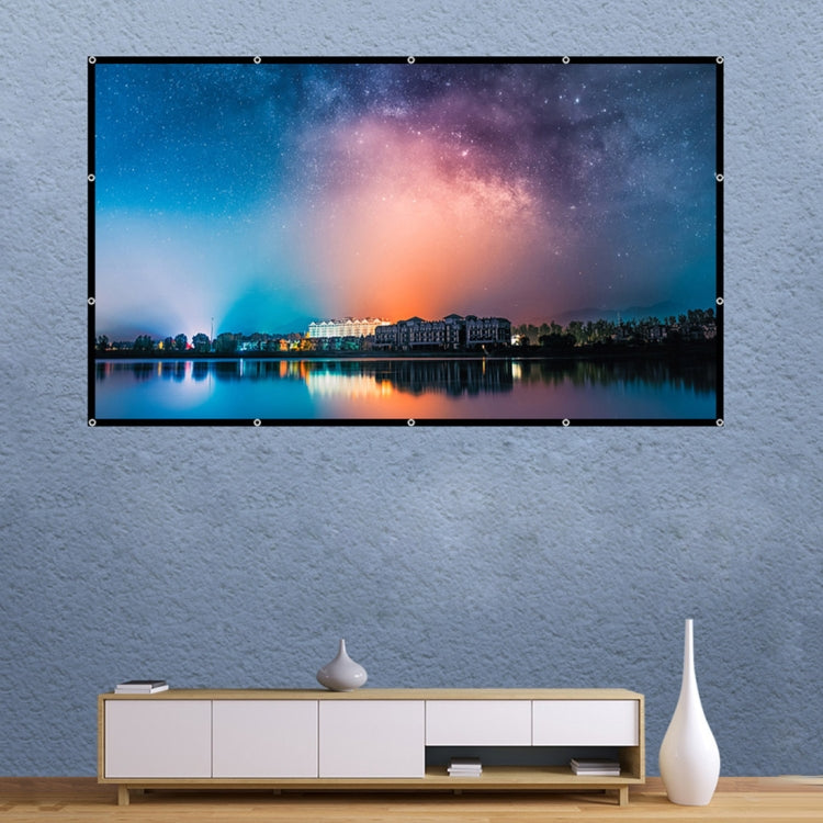 Folding Milk Silk Polyester Projector Film Curtain, Size:150 inch (16:9) Projection Area: 332 x 187cm - Film Curtains by PMC TechLife | Online Shopping South Africa | PMC TechLife | Buy Now Pay Later Mobicred