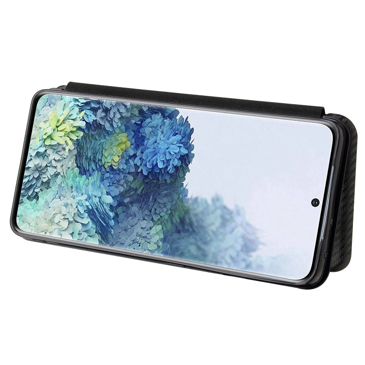 For Samsung Galaxy S21 Ultra 5G Carbon Fiber Texture Horizontal Flip TPU + PC + PU Leather Case with Card Slot(Black) - Galaxy S21 Ultra 5G Cases by PMC TechLife | Online Shopping South Africa | PMC TechLife