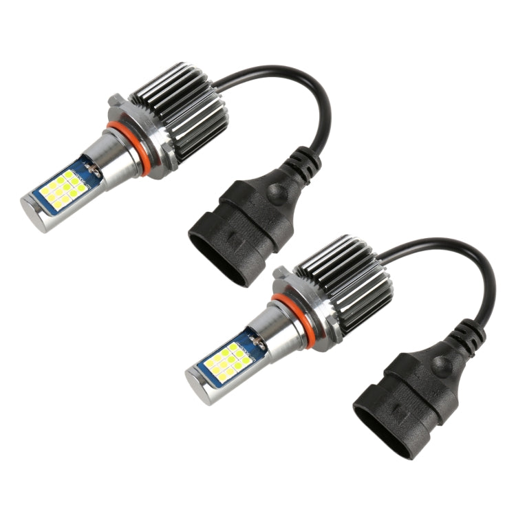 9005 2 PCS DC12-24V / 10.5W Car Double Colors Fog Lights with 24LEDs SMD-3030 & Constant Current, Box Packaging(White Light + Lime Light) - Fog / Driving Lights by PMC TechLife | Online Shopping South Africa | PMC TechLife | Buy Now Pay Later Mobicred