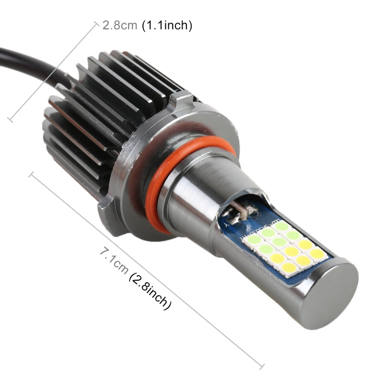 9006 2 PCS DC12-24V / 10.5W Car Double Colors Fog Lights with 24LEDs SMD-3030 & Constant Current, Box Packaging(White Light + Ice Blue Light) - Fog / Driving Lights by PMC TechLife | Online Shopping South Africa | PMC TechLife | Buy Now Pay Later Mobicred