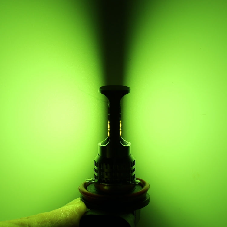 H3 2 PCS DC12-24V / 10.5W Car Double Colors Fog Lights with 24LEDs SMD-3030 & Constant Current, Box Packaging(White Light + Lime Light) - Fog / Driving Lights by PMC TechLife | Online Shopping South Africa | PMC TechLife | Buy Now Pay Later Mobicred