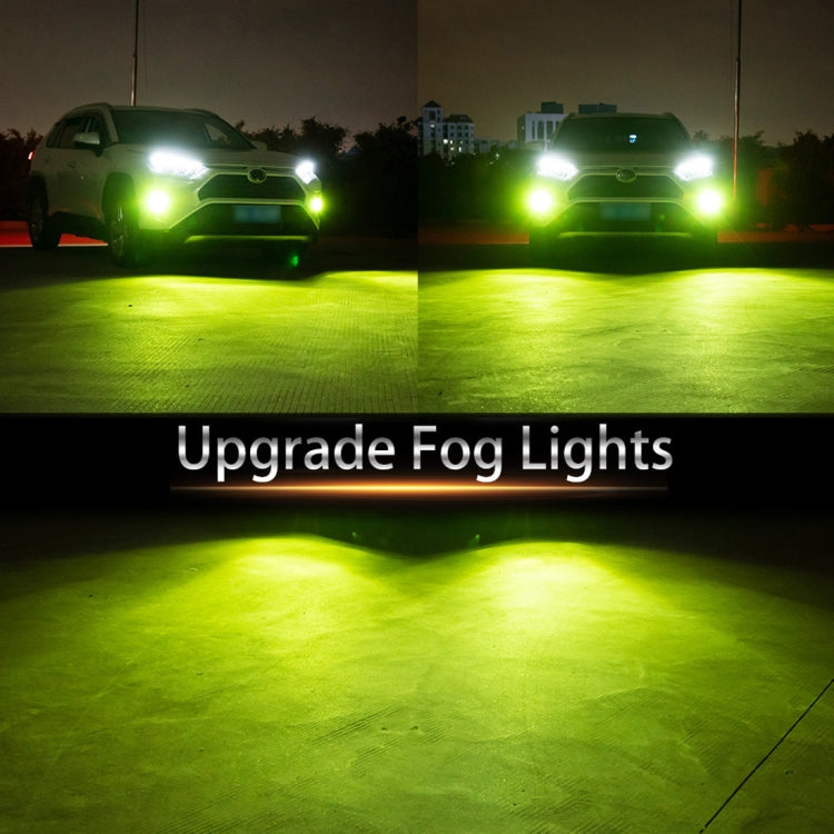 H3 2 PCS DC12-24V / 10.5W Car Double Colors Fog Lights with 24LEDs SMD-3030 & Constant Current, Box Packaging(White Light + Lime Light) - Fog / Driving Lights by PMC TechLife | Online Shopping South Africa | PMC TechLife | Buy Now Pay Later Mobicred