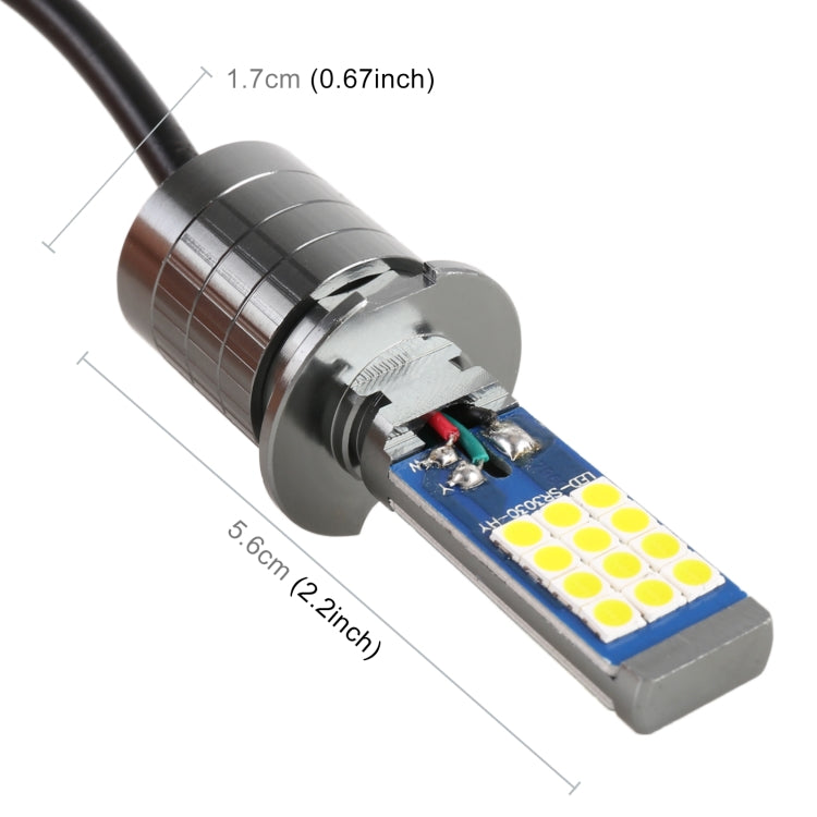 H3 2 PCS DC12-24V / 10.5W Car Fog Lights with 24LEDs SMD-3030 & Constant Current, Box Packaging(Gold Light) - Fog / Driving Lights by PMC TechLife | Online Shopping South Africa | PMC TechLife | Buy Now Pay Later Mobicred