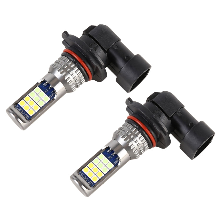 9006 2 PCS DC12-24V / 8.6W Car Double Colors Fog Lights with 24LEDs SMD-3030 & Constant Current, Bag Packaging(White Light + Ice Blue Light) - Fog / Driving Lights by PMC TechLife | Online Shopping South Africa | PMC TechLife | Buy Now Pay Later Mobicred