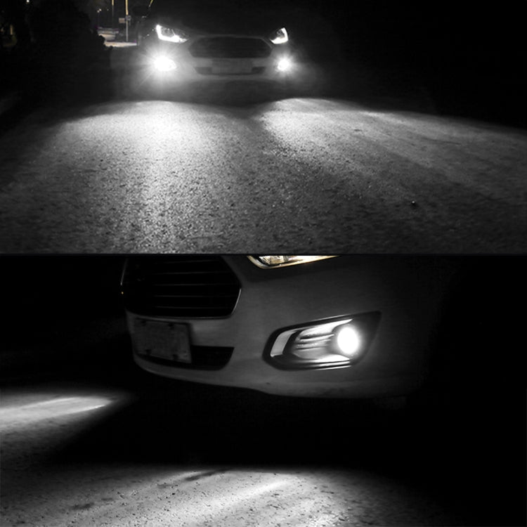 9006 2 PCS DC12-24V / 8.6W Car Double Colors Fog Lights with 24LEDs SMD-3030 & Constant Current, Bag Packaging(White Light + Ice Blue Light) - Fog / Driving Lights by PMC TechLife | Online Shopping South Africa | PMC TechLife | Buy Now Pay Later Mobicred