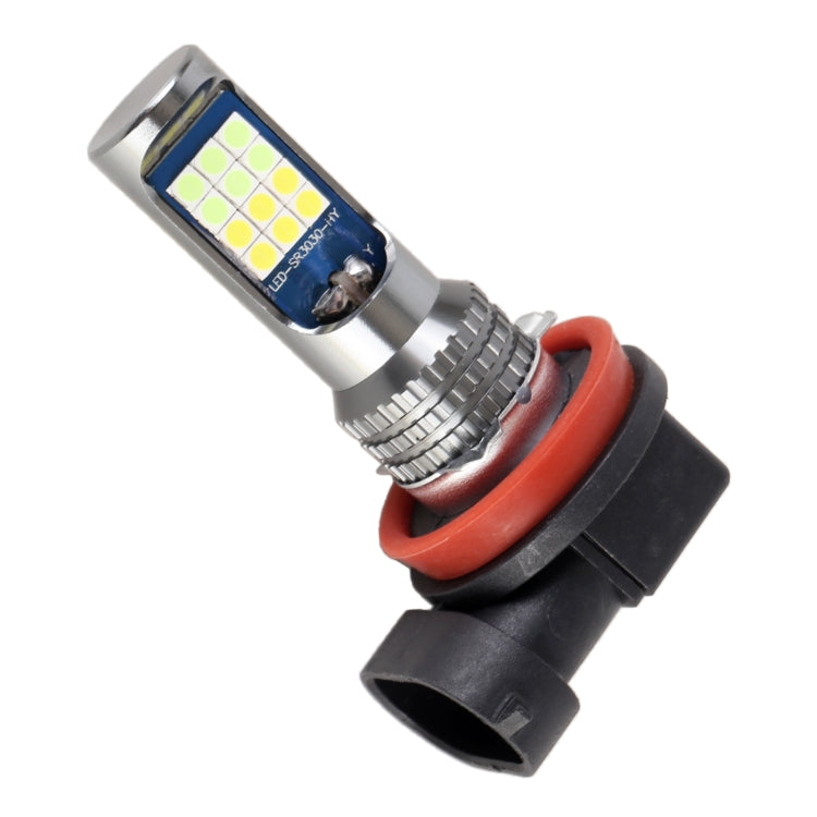 H11 / H8 2 PCS DC12-24V / 8.6W Car Double Colors Fog Lights with 24LEDs SMD-3030 & Constant Current, Bag Packaging(White Light + Ice Blue Light) - Fog / Driving Lights by PMC TechLife | Online Shopping South Africa | PMC TechLife | Buy Now Pay Later Mobicred