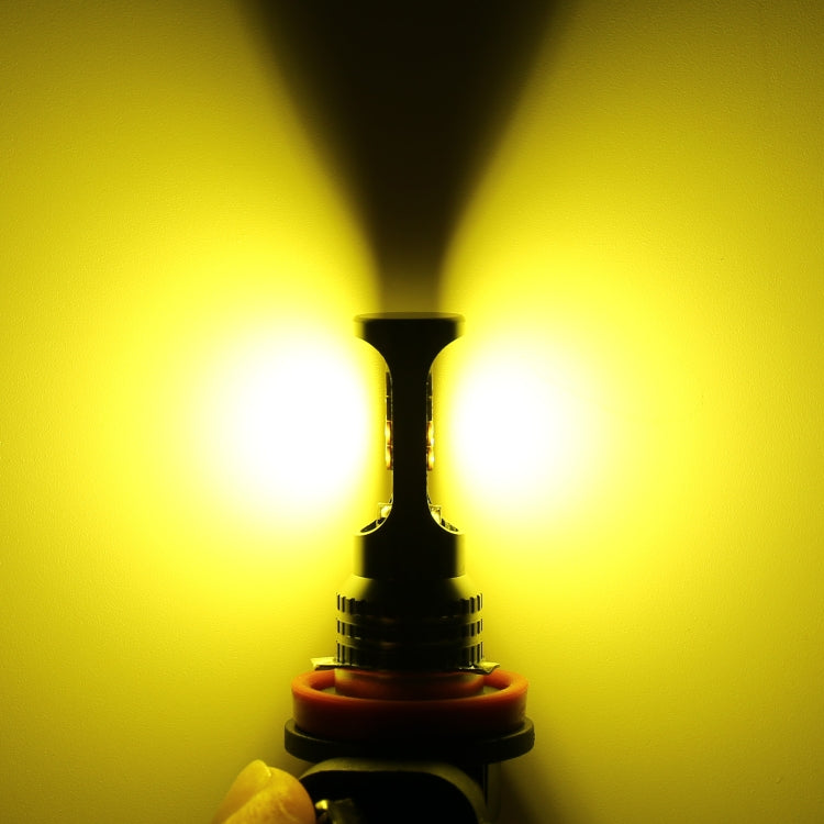 9006 2 PCS DC12-24V / 8.6W Car Fog Lights with 24LEDs SMD-3030 & Constant Current, Bag Packagin(Gold Light) - Fog / Driving Lights by PMC TechLife | Online Shopping South Africa | PMC TechLife | Buy Now Pay Later Mobicred