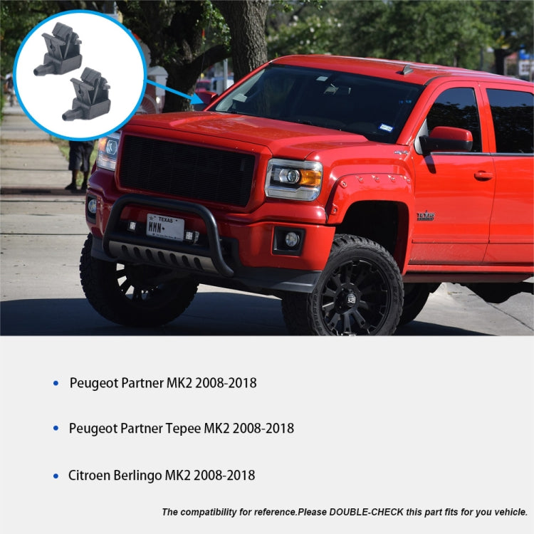 2 PCS Front Windshield Washer Wiper Jet Water Spray Nozzle 6438Z7 for Citroen - Windscreen Wipers by PMC TechLife | Online Shopping South Africa | PMC TechLife | Buy Now Pay Later Mobicred