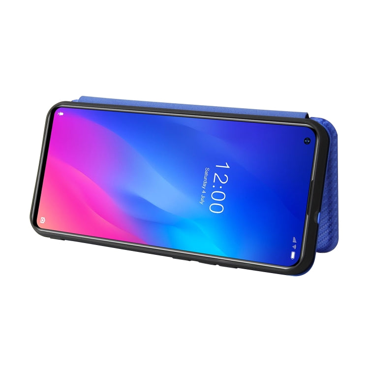 For DOOGEE N30 Carbon Fiber Texture Horizontal Flip TPU + PC + PU Leather Case with Card Slot(Blue) - More Brand by PMC TechLife | Online Shopping South Africa | PMC TechLife | Buy Now Pay Later Mobicred