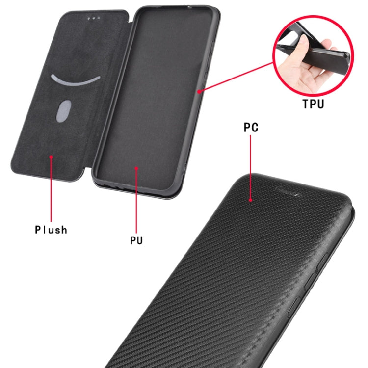 For DOOGEE N30 Carbon Fiber Texture Horizontal Flip TPU + PC + PU Leather Case with Card Slot(Black) - More Brand by PMC TechLife | Online Shopping South Africa | PMC TechLife | Buy Now Pay Later Mobicred