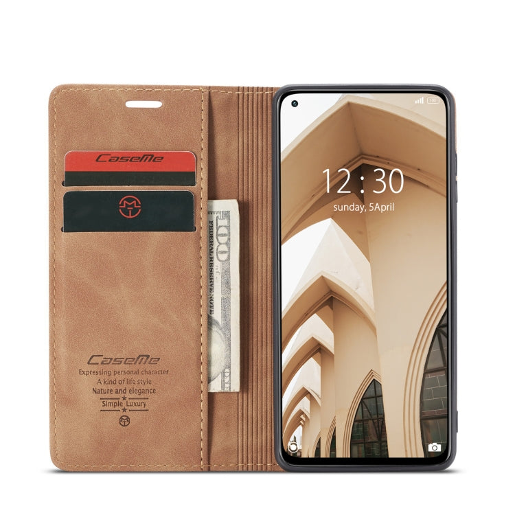 For Xiaomi Mi 10T Lite 5G CaseMe-013 Multifunctional Retro Frosted Horizontal Flip Leather Case with Card Slot & Holder & Wallet(Brown) - free shipping - PMC Jewellery - Order now!