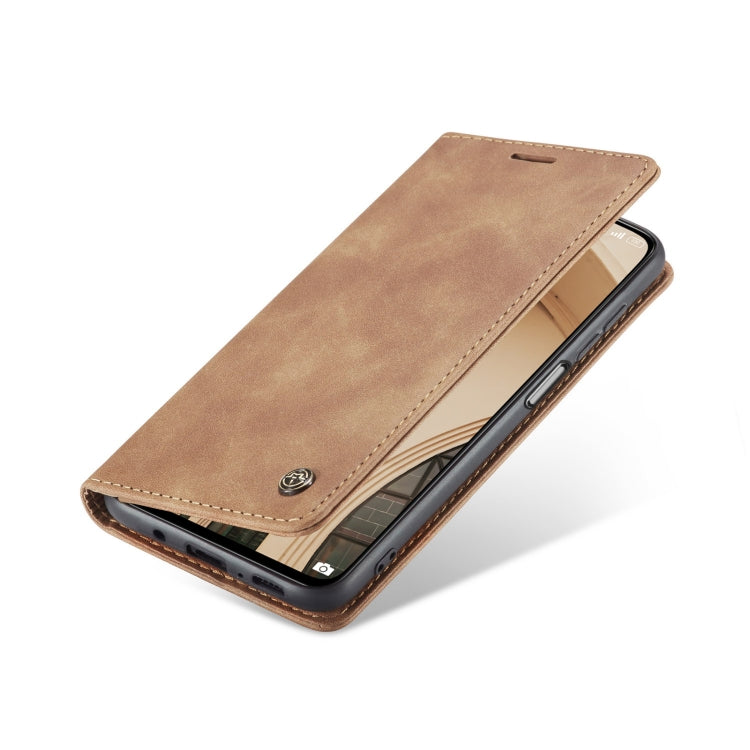 For Xiaomi Mi 10T Lite 5G CaseMe-013 Multifunctional Retro Frosted Horizontal Flip Leather Case with Card Slot & Holder & Wallet(Brown) - free shipping - PMC Jewellery - Order now!