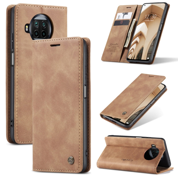 For Xiaomi Mi 10T Lite 5G CaseMe-013 Multifunctional Retro Frosted Horizontal Flip Leather Case with Card Slot & Holder & Wallet(Brown) - free shipping - PMC Jewellery - Order now!