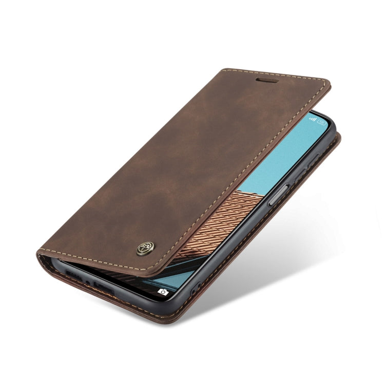 For Xiaomi Mi 10T 5G / 10T Pro 5G CaseMe-013 Multifunctional Retro Frosted Horizontal Flip Leather Case with Card Slot & Holder & Wallet(Coffee) - free shipping - PMC Jewellery - Order now!