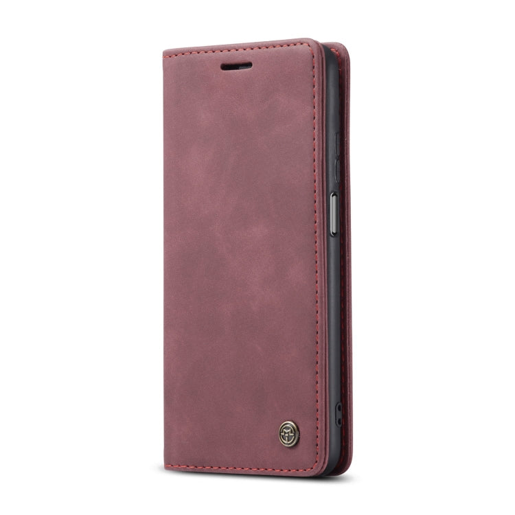For Xiaomi Mi 10T 5G / 10T Pro 5G CaseMe-013 Multifunctional Retro Frosted Horizontal Flip Leather Case with Card Slot & Holder & Wallet(Wine Red) - free shipping - PMC Jewellery - Order now!