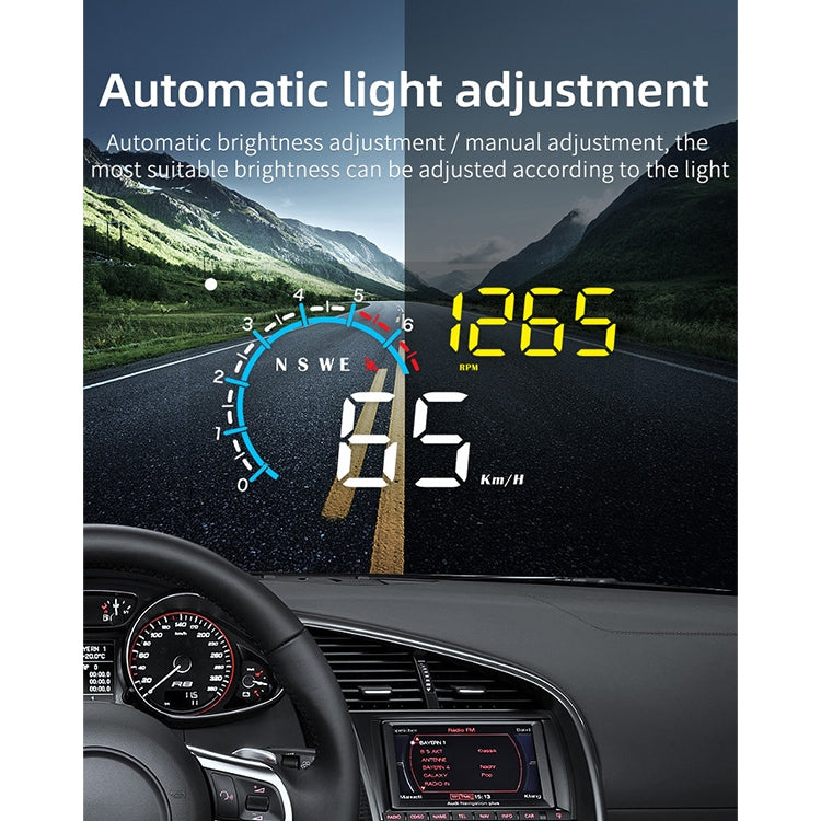 M12 OBD2 + GPS Mode Car Head-up Display HUD Overspeed / Speed / Water Temperature / Low Voltage / Fault Alarm - Head Up Display System by PMC TechLife | Online Shopping South Africa | PMC TechLife | Buy Now Pay Later Mobicred