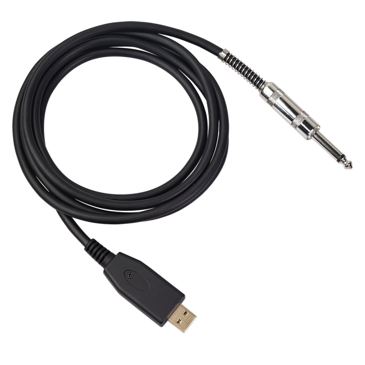 US48S USB to 6.35mm Electric Guitar Recording Cable, Cable Length:3m - Microphone Audio Cable & Connector by PMC TechLife | Online Shopping South Africa | PMC TechLife | Buy Now Pay Later Mobicred