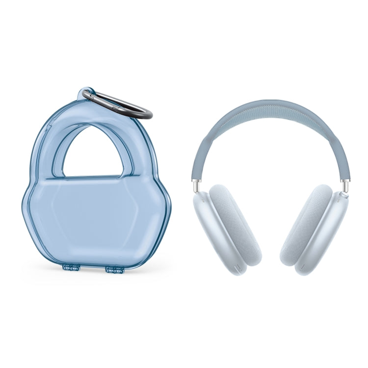 PP Jelly Color Headphone Protective Case for AirPods Max, with Hook(Blue) - free shipping - PMC TechLife - Order now!