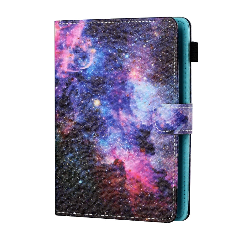 For 10 inch Tablet PC Universal Sewing Thread Horizontal Painted Flat Leather Case with Pen Cover & Anti Skid Strip & Card Slot & Holder(Starry Sky) - 10 - 11 inch by PMC TechLife | Online Shopping South Africa | PMC TechLife | Buy Now Pay Later Mobicred