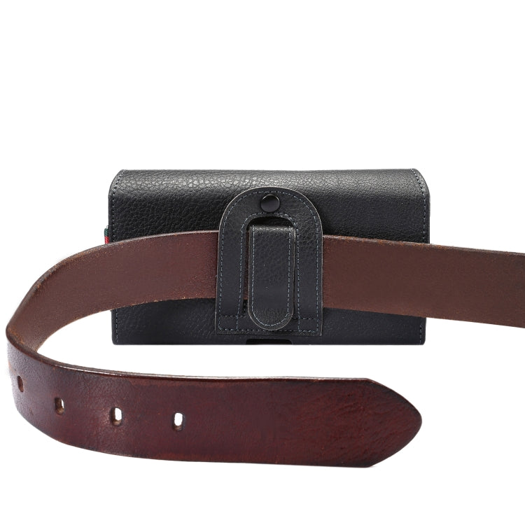 Litchi Texture Vertical Flip Thwartwise PU Leather Case / Waist Bag with Back Splint & Card Slots & 15cm Lanyard for 6.7 inch Phone Universal - free shipping - PMC TechLife - Order now!