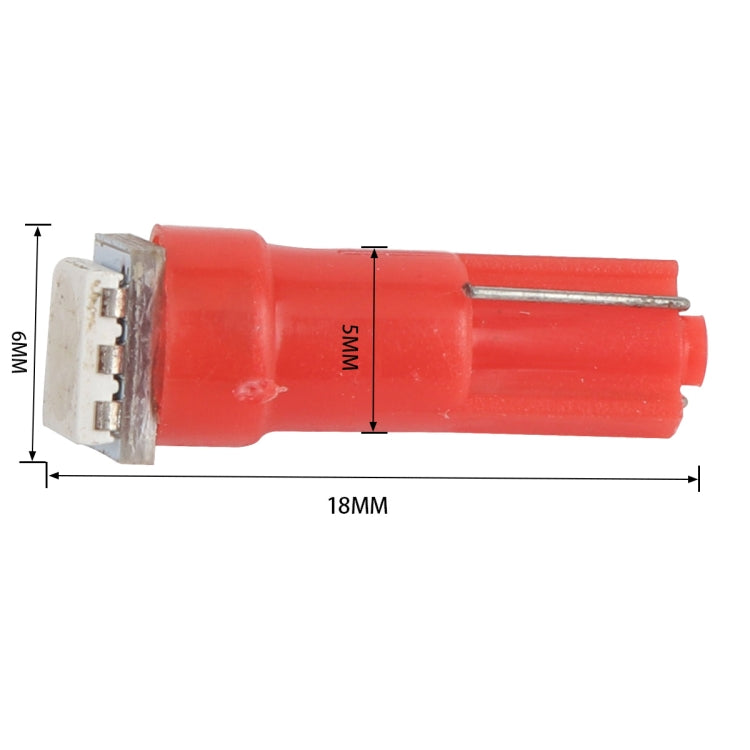 30 PCS T5 1LED SMD-5050 Car Modification LED Indicator Light Red Light - Clearance Lights by PMC TechLife | Online Shopping South Africa | PMC TechLife | Buy Now Pay Later Mobicred