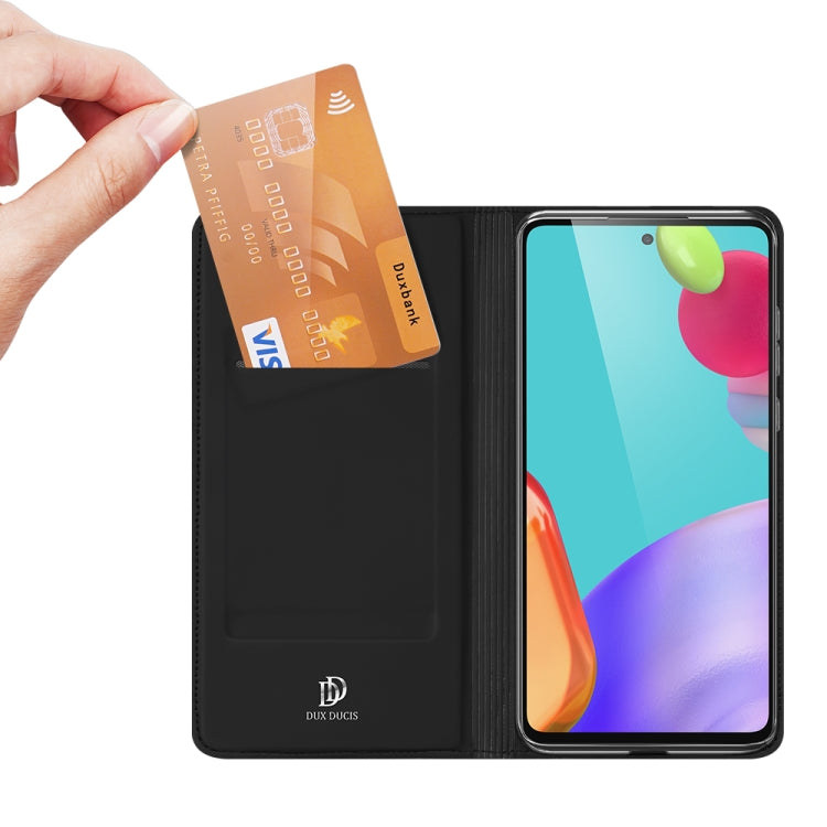 For Samsung Galaxy A52s / A52 5G / 4G DUX DUCIS Skin Pro Series Horizontal Flip PU + TPU Leather Case, with Holder & Card Slots(Black) - free shipping - PMC Jewellery - Order now!
