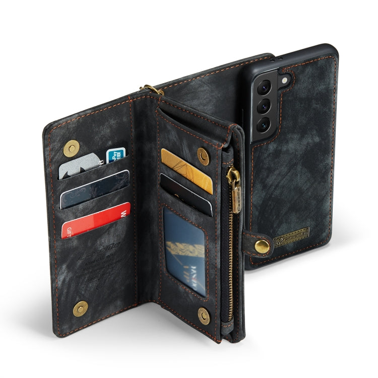 For Samsung Galaxy S21 5G CaseMe-008 Detachable Multifunctional Flip Leather Phone Case(Black) - free shipping - PMC Jewellery - Order now!