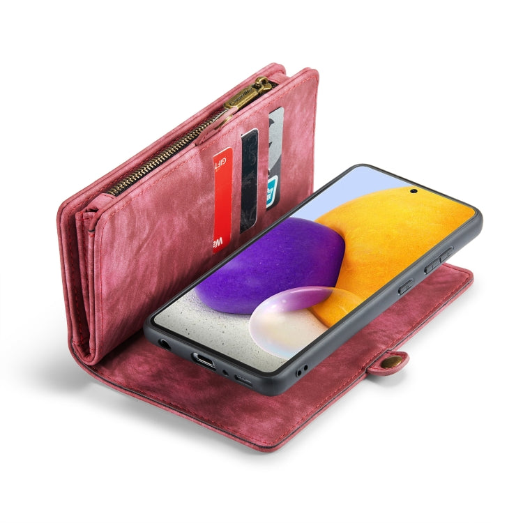 For Samsung Galaxy S21+ 5G CaseMe-008 Detachable Multifunctional Flip Leather Phone Case(Red) - free shipping - PMC Jewellery - Order now!