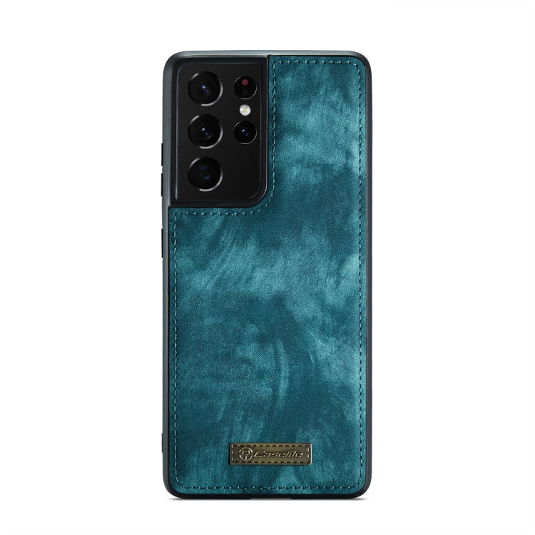 For Samsung Galaxy S21 Ultra 5G CaseMe Detachable Multifunctional Horizontal Flip Leather Case, with Card Slot & Holder & Zipper Wallet & Photo Frame(Green) - free shipping - PMC Jewellery - Order now!