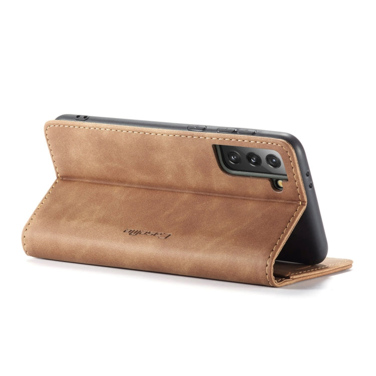 For Samsung Galaxy S21+ 5G CaseMe 013 Multifunctional Horizontal Flip Leather Case with Holder & Card Slot & Wallet(Brown) - Galaxy S21+ 5G Cases by CaseMe | Online Shopping South Africa | PMC Jewellery | Buy Now Pay Later Mobicred