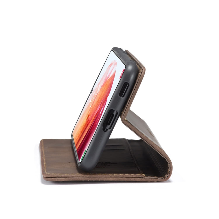 For Samsung Galaxy S21+ 5G CaseMe 013 Multifunctional Horizontal Flip Leather Case with Holder & Card Slot & Wallet(Coffee) - free shipping - PMC Jewellery - Order now!
