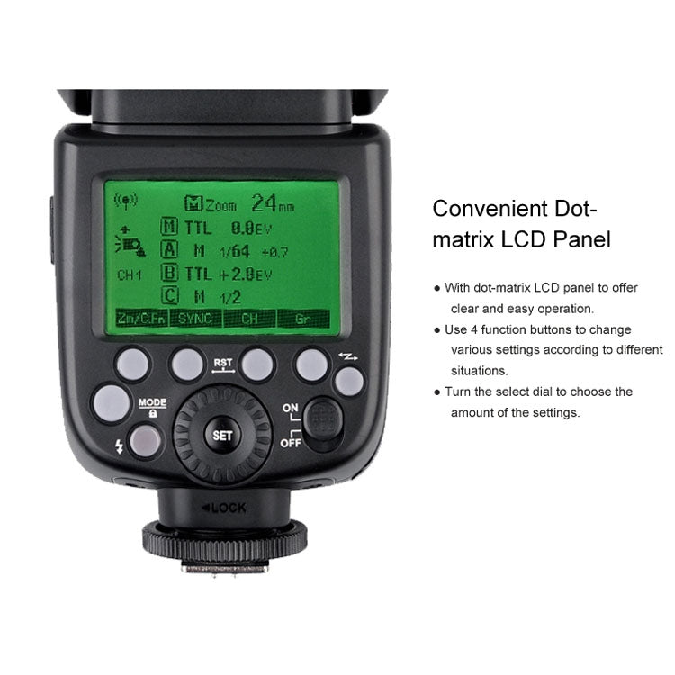 Godox V860IIF 2.4GHz Wireless 1/8000s HSS Flash Speedlite Camera Top Fill Light for Fujifil DSLR Cameras(Black) - free shipping - PMC TechLife - Order now!