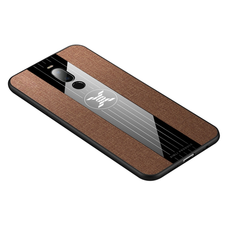 For Meizu Note 8 XINLI Stitching Cloth Texture Shockproof TPU Protective Case(Brown) - More Brand by XINLI | Online Shopping South Africa | PMC Jewellery | Buy Now Pay Later Mobicred