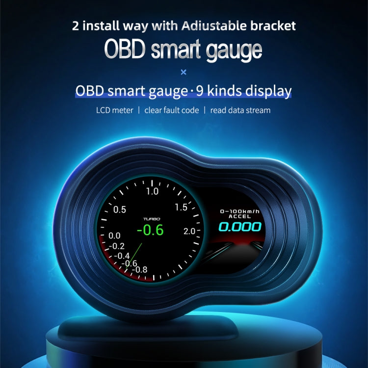 F9 OBD2 Car HUD Head-up Display Speed / Water Temperature / Voltage Display - Head Up Display System by PMC TechLife | Online Shopping South Africa | PMC TechLife | Buy Now Pay Later Mobicred