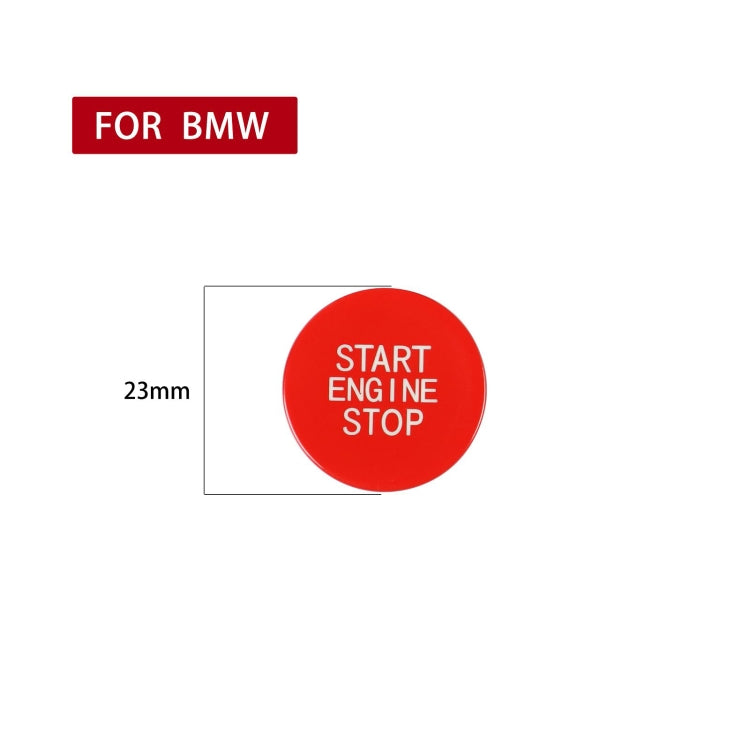 Car Carbon Fiber One-button Start Decorative Sticker for BMW 3 Series / G20 / G05 / G06 / G07 / G14 / G29 / F40 / F44(Red) - Car Interior Mouldings by PMC Jewellery | Online Shopping South Africa | PMC Jewellery | Buy Now Pay Later Mobicred