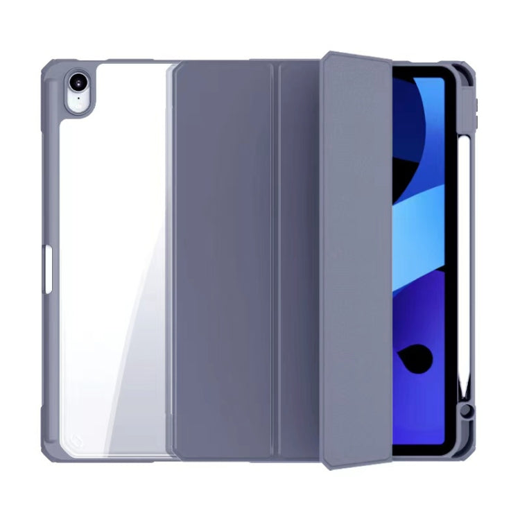 Mutural Pinyue Series PC + TPU Horizontal Flip Leather Case with Holder & Pen Slot & Sleep / Wake-up Function For iPad Air 2022 / 2020 10.9 (Purple) - free shipping - PMC TechLife - Order now!