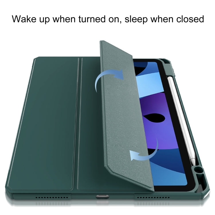 Mutural Pinyue Series PC + TPU Horizontal Flip Leather Case with Holder & Pen Slot & Sleep / Wake-up Function For iPad Air 2022 / 2020 10.9(Blue) - free shipping - PMC TechLife - Order now!