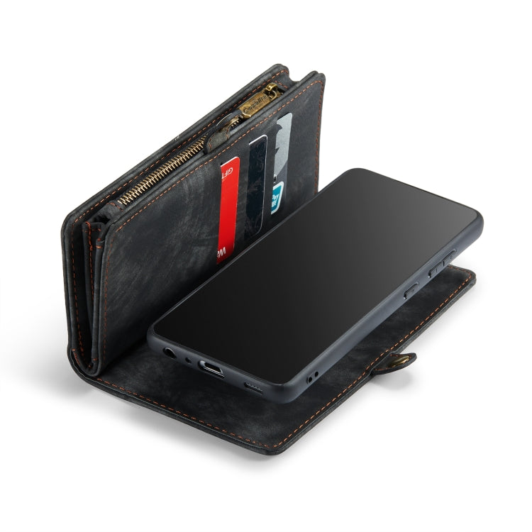 For Samsung Galaxy A52 5G / 4G CaseMe Detachable Multifunctional Horizontal Flip Leather Case, with Card Slot & Holder & Zipper Wallet & Photo Frame(Black) - free shipping - PMC Jewellery - Order now!