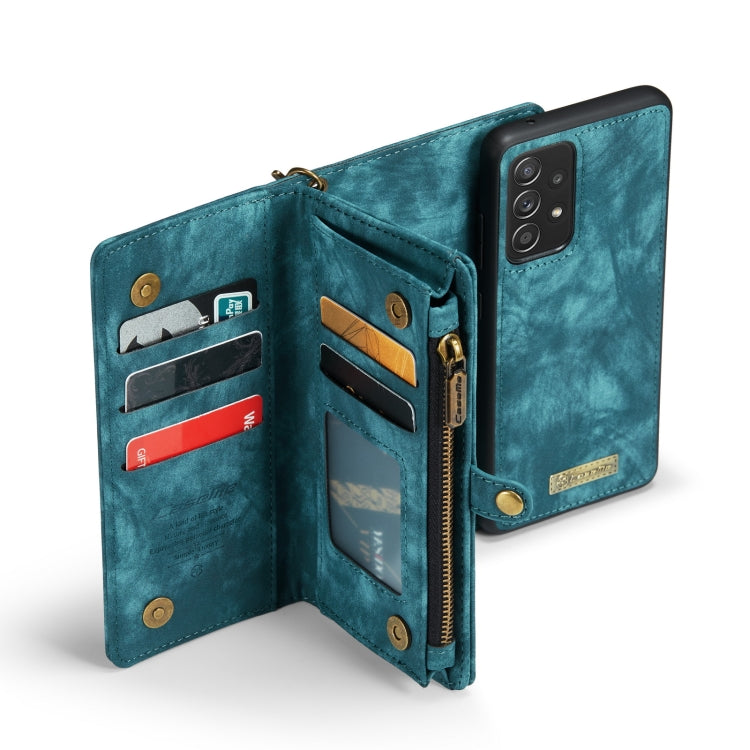 For Samsung Galaxy A72 5G / 4G CaseMe-008 Detachable Multifunctional Flip Leather Phone Case(Blue) - Galaxy Phone Cases by CaseMe | Online Shopping South Africa | PMC Jewellery | Buy Now Pay Later Mobicred